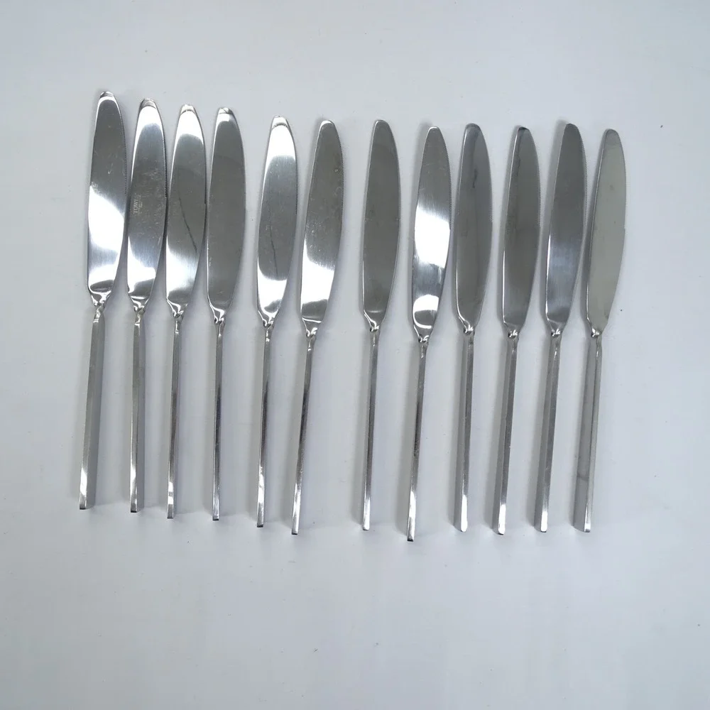 Towle 18/0 Stainless Briggs Living Collection Angled‎ Flatware 12 Dinner Knife